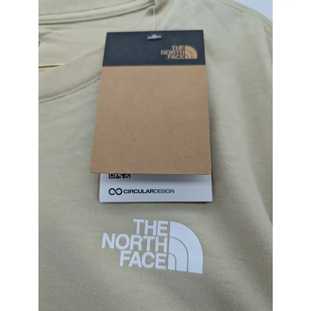 NWT The North Face Men's Long-Sleeve Box NSE T-Shirt in Gravel size Medium